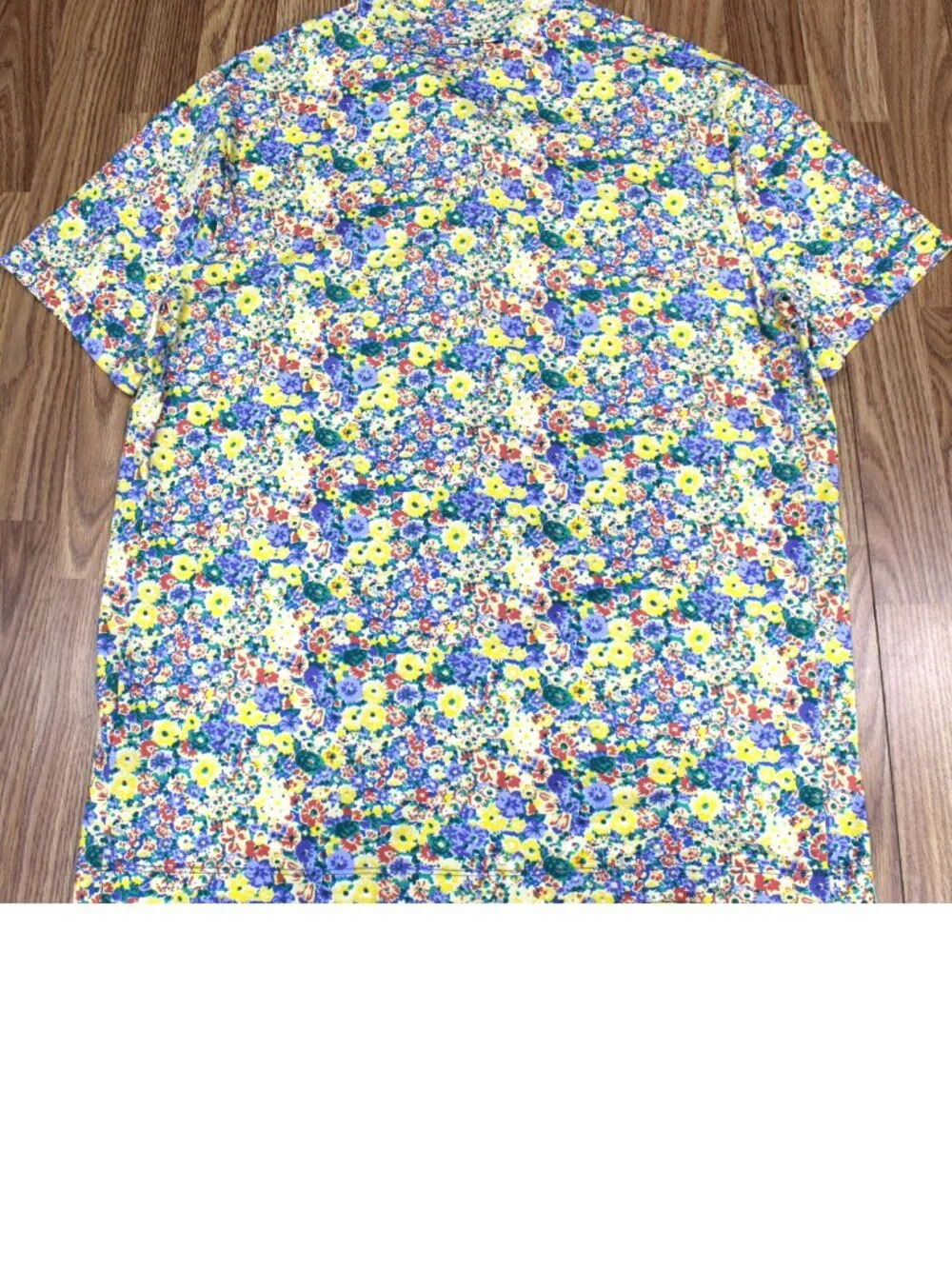 J.CREW FLORAL PRINT CLASSIC FIT POLO SHIRT COTTON/COOLMAX BLEND Sz X-LARGE, XL
